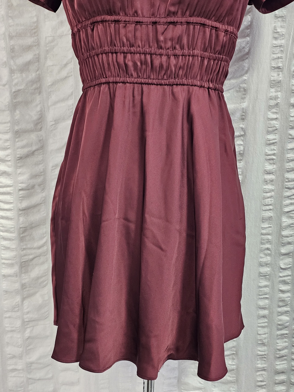 Aritzia Sunday Best Anderson Short Babydoll Puff-Sleeve Smocked Waist Dress - Picture 15 of 15